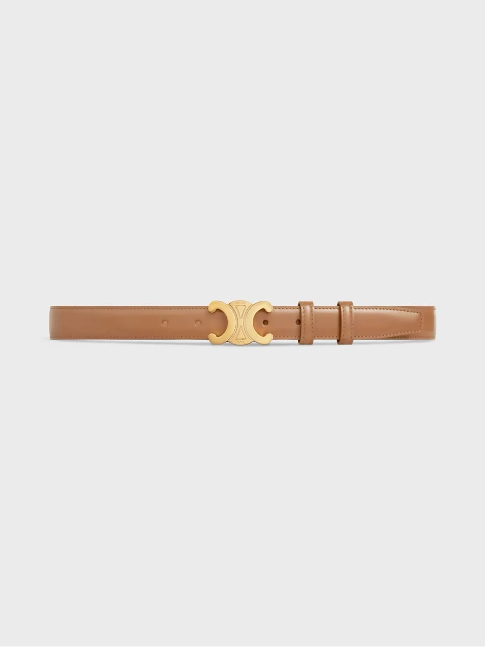 CELINE TRIOMPHE BELT 25MM IN TAURILLON LEATHER